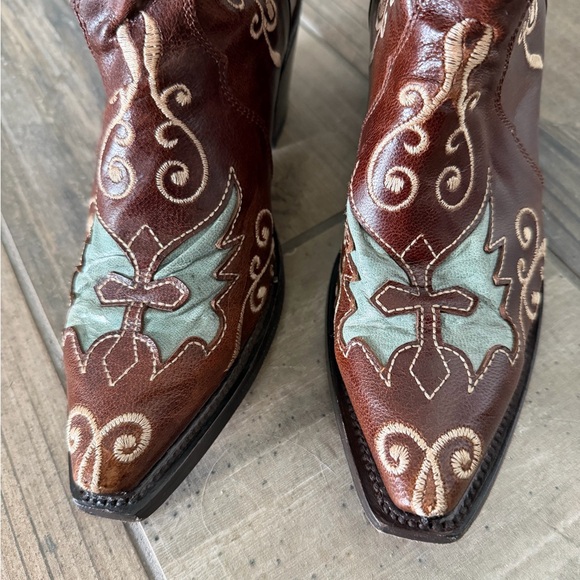 Bodacious Boot co leather cowboy boots size 7.5 - Picture 5 of 12